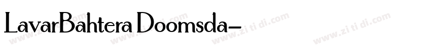 LavarBahtera Doomsda字体转换